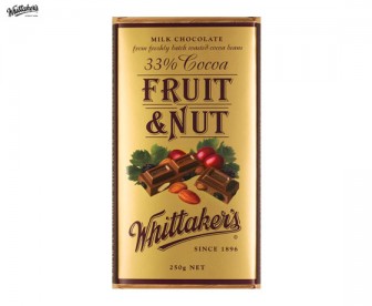 Whittaker's 惠特克 葡萄干扁桃仁牛奶味巧克力 250克（33%可可）